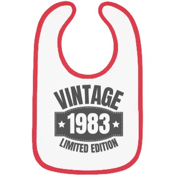 Discover 40 Years Vintage 1983 Retro 40th Birthday Bibs