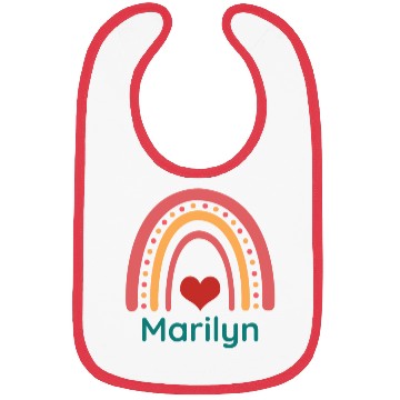Discover Marilyn Vintage Boho Rainbow Bibs