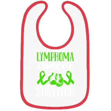 Discover Lymphoma Cancer Awareness Ribbon Gloves Survivor Bibs