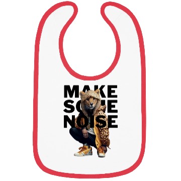 Discover Bibs Make Some Noise Music Urban Animal Cheetah