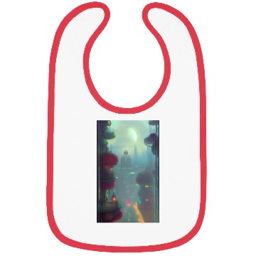 Discover Neon Nights, Futuristic Lights Bibs