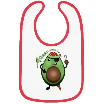 Discover Avocado Pirate - character design Bibs