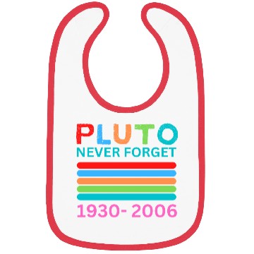 Discover Pluto Never Forget Retro Space Science Pluto Bibs