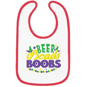 Discover Festival Parade Beer Lover Beads Mardi Gras 2023 Bibs