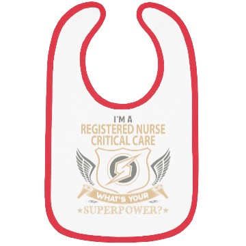 Discover Registered Nurse Critical Care Bibs - Superpowe