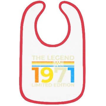 Discover The Legend 1971 Born Limited Edition Bibs