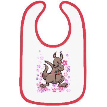 Discover Kangaroo Australia bonded animal girls Bibs