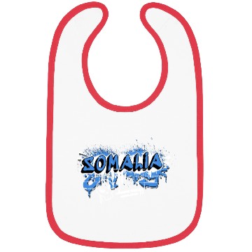 Discover Somalia graffiti flag design Bibs
