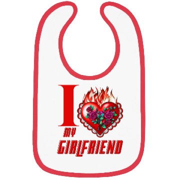 Discover i love my girlfriend Bibs