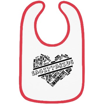 Discover Sagittarius Star Sign Heart Word Cloud Doodle Astr Bibs