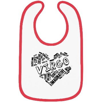 Discover Virgo Heart Word Cloud Doodle Astrology Zodiac Sta Bibs