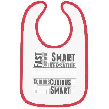 Discover Sagittarius Zodiac Star Sign Word Cloud Square Mon Bibs