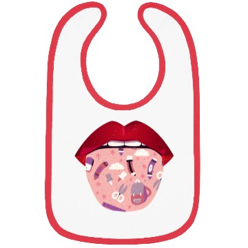 Discover Daycare Teacher Lips Bibs