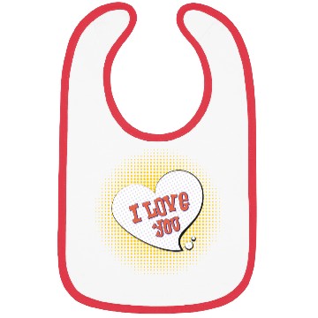 Discover I love you design Bibs