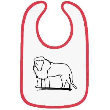 Discover lion icon animal predator Bibs