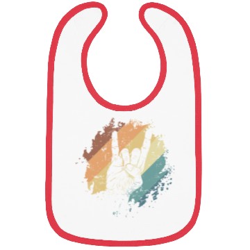 Discover Heavy Metal Hand Sign Music Band Genre Bibs