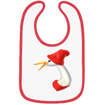 Discover The Crane Red Hat Bibs