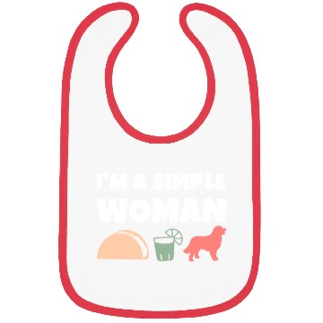 Discover I'm A Simple Woman Tacos Tequila Bernese Mountain Bibs