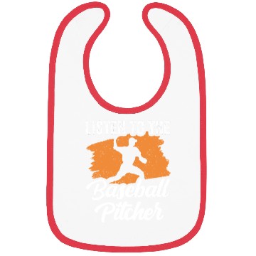 Discover Listen To The Baseball Pitcher Hobby Player Bibs