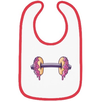 Discover Workout with donuts dumbbell Bibs