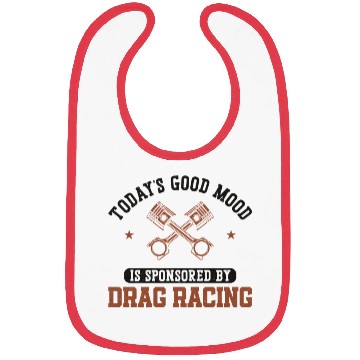 Discover Drag Racing Race Car Today's Good Bibs