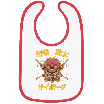 Discover Samurai Monster Cyborg Robot orange Ninja Bibs