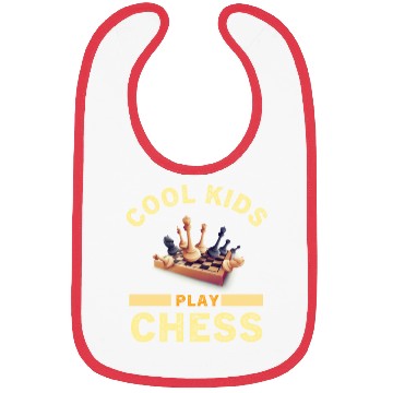 Discover Cool Kids Play Chess Bibs