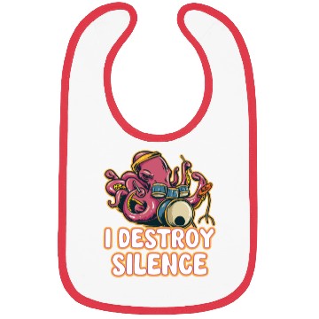 Discover Drummer Drums Music Drum Set Drumming Bibs