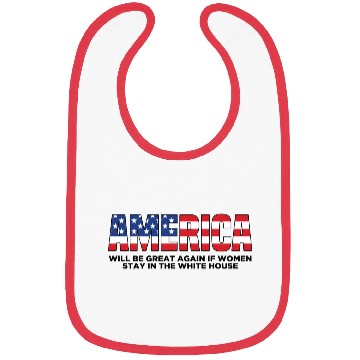 Discover America Will Be Great Again Bibs