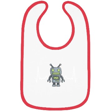 Discover Robot Heartbeat Bibs