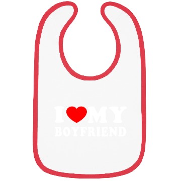 Discover I LOVE MY BOYFRIEND I HEART MY BOYFRIEND Bibs