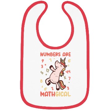 Discover Math Number Lovers Mathematics Unicorn Teacher Bibs