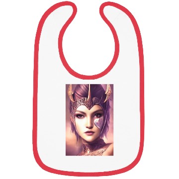 Discover Warrior princess wearing gothic plate dark fantasy Bibs