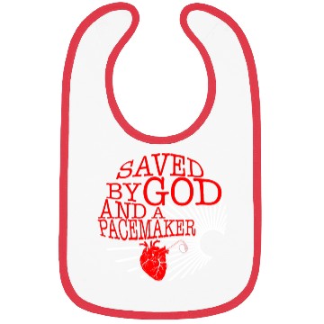 Discover Saved By God And A Pacemaker Bibs, CHD Awareness