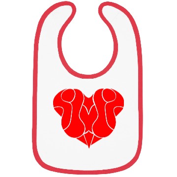 Discover MY heart DESIGN Big heart Bibs