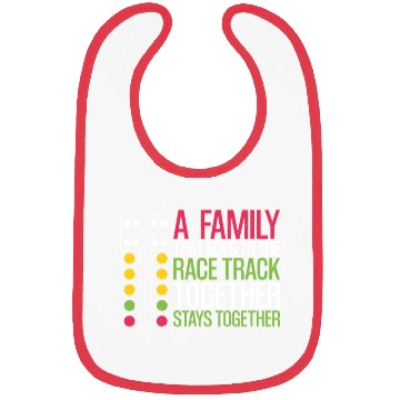 Discover Drag Racing Race Car Family A Bibs