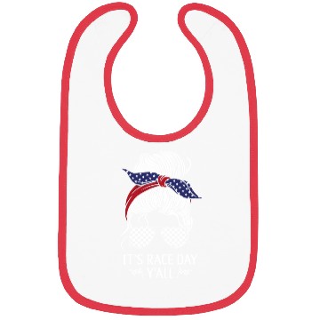 Discover Drag Racing Race Car Girl Bibs