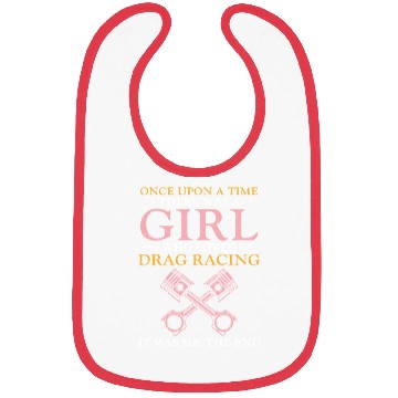 Discover Drag Racing Race Car Girl Once Bibs