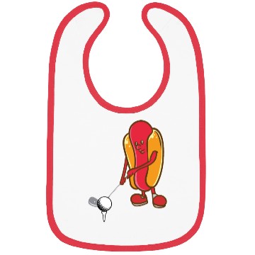 Discover Golf Hotdog Golfing Sausage Golf Player Bibs