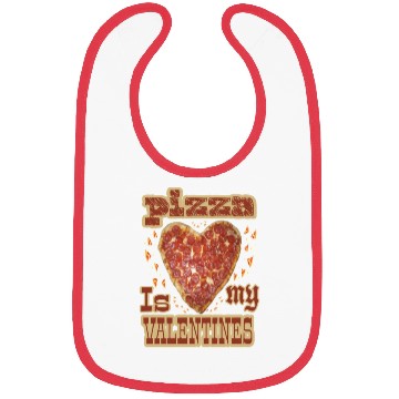 Discover Pizza is my valentimes30 Bibs