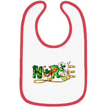 Discover St Patricks Day, Nurse Bibs