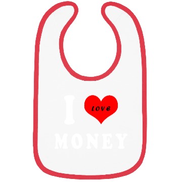 Discover I love money Bibs