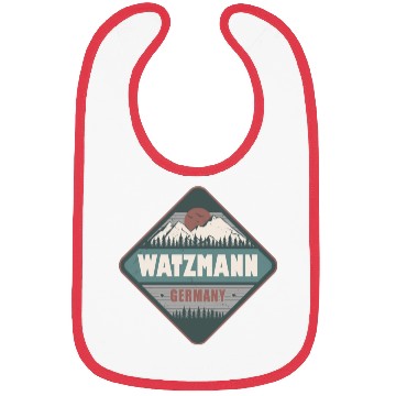Discover Watzmann Bavaria Germany Vintage Hiking Design Bibs