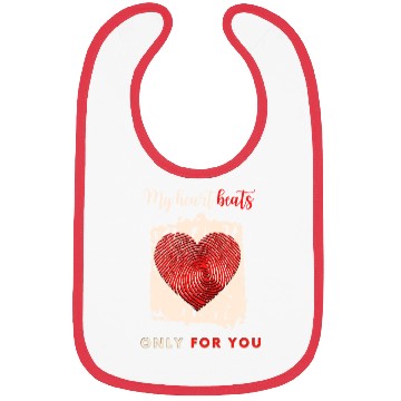 Discover My heart beats only for you Bibs