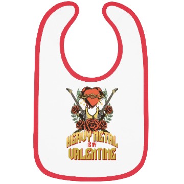 Discover Heavy Metal Valentine Single Bibs
