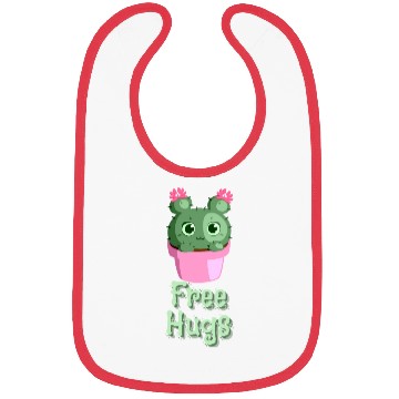 Discover free hugs Cactus Bibs
