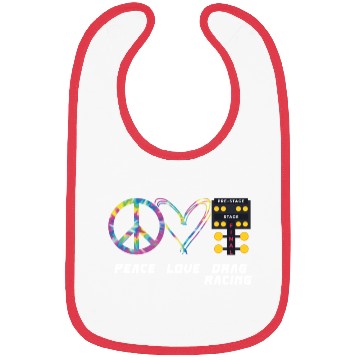 Discover Drag Racing Race Car Girl Retro Bibs