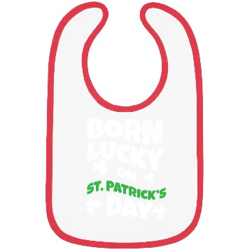 Discover Birth Lucky Shamrock Clover Saint Patrick Day Bibs
