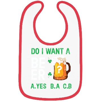 Discover Want Beer Saint Paddy Shamrock Saint Patricks Bibs