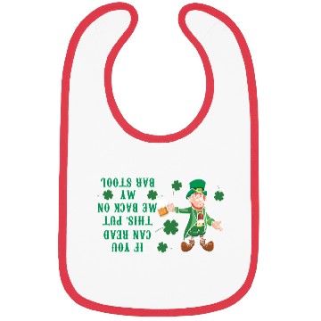Discover Funny Drunk Paddy Shamrock Saint Patrick Day Bibs
